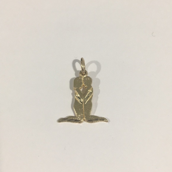 14k Yellow Gold Men & Women Couple Charm